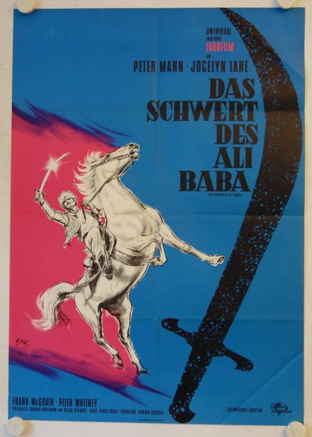 The Sword of Ali Baba original release german movie poster